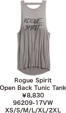 Rogue Spirit Open Back Tunic Tank￥8,830  96209-17VW XS/S/M/L/XL/2XL